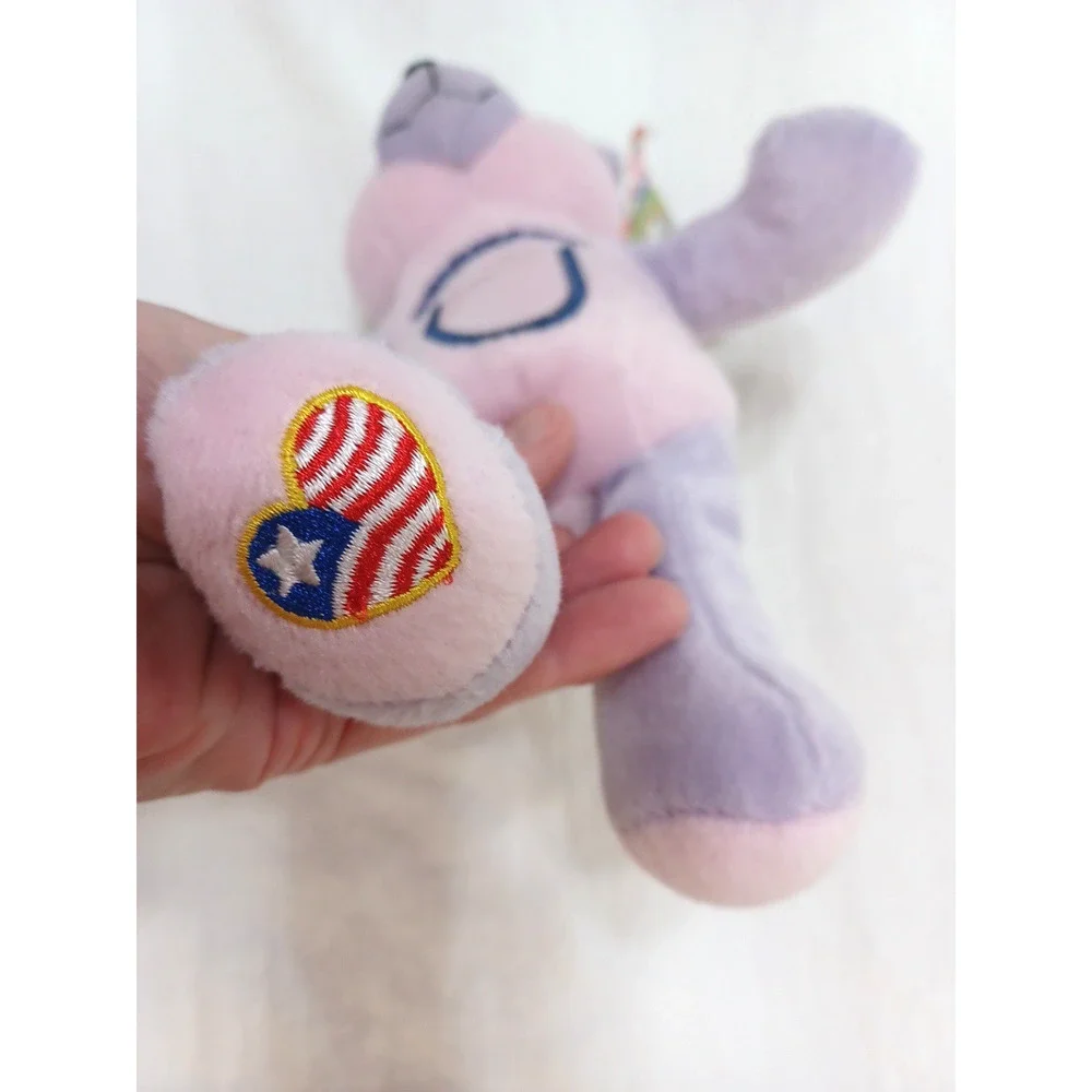 Sugar Loaf Two Bits Tennessee 16th USA Flag Pink Purple Plush Bear 8 1/2